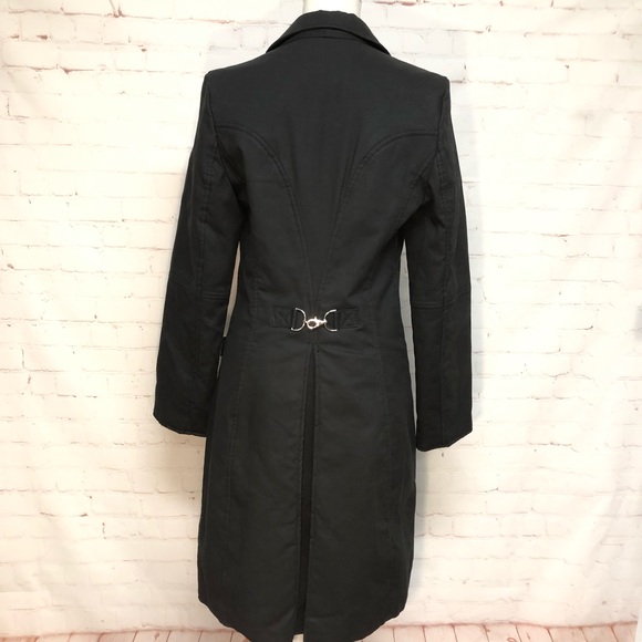 COPY - MOSCHINO Jeans Black Coat W/ Latch Detail - Picture 5 of 6
